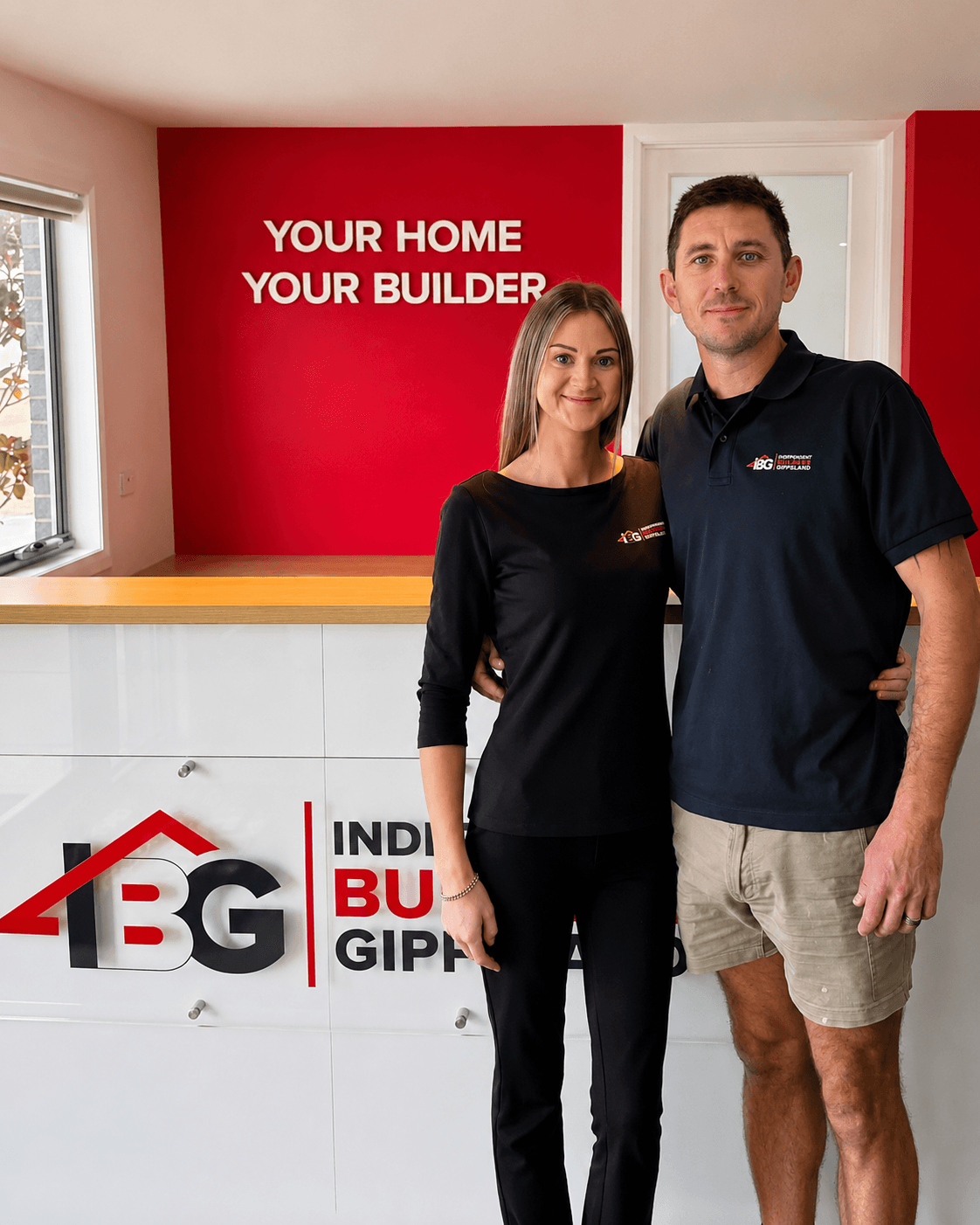 Independent Builders Gippsland team members at the IBG office