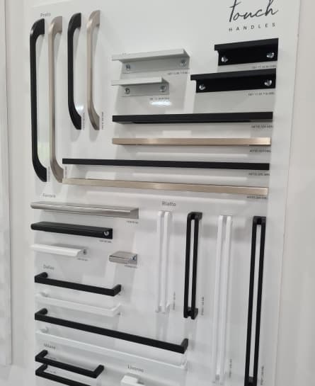 Selection details showing coordinated materials and finish choices up close.