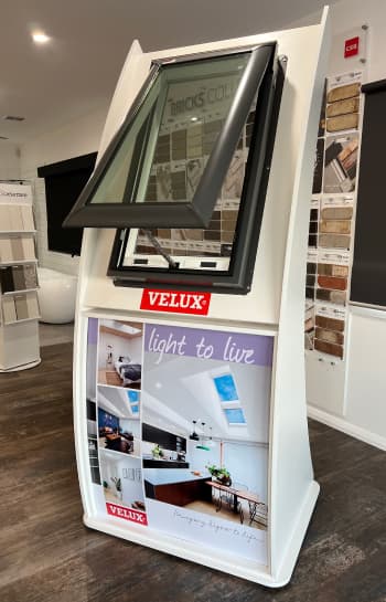 Display area for comparing home finish combinations in the colour centre.