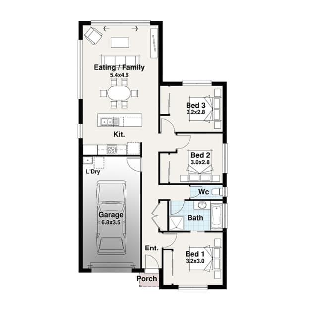 Antigua floor plan