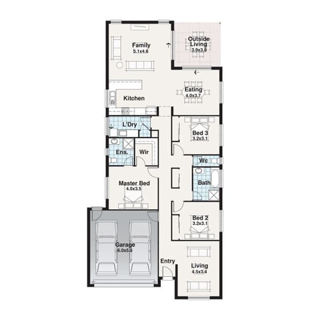 Boneo floor plan