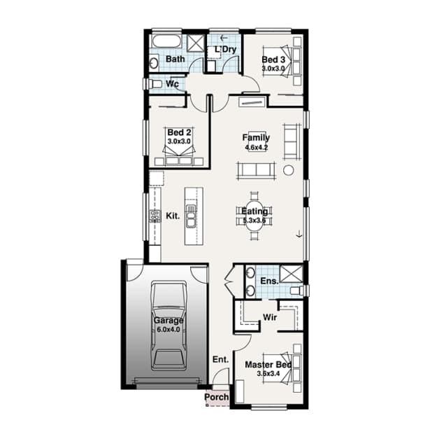 Bridgetown 1 floor plan