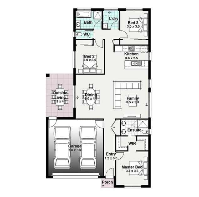 Bridgetown 2 floor plan