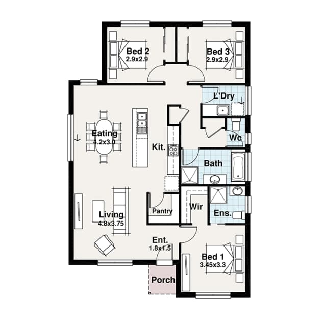 Curacao floor plan