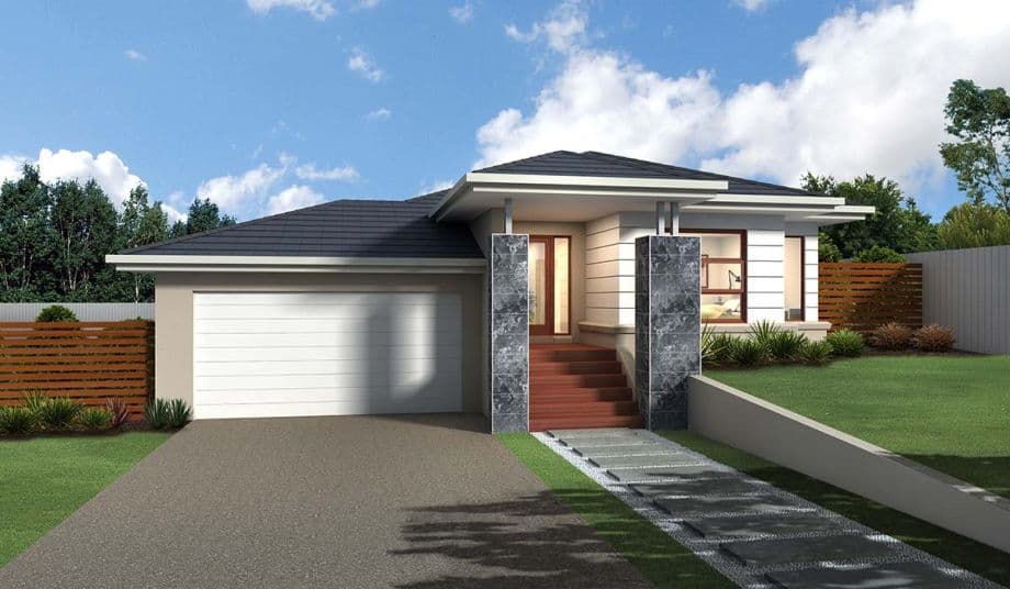 Forster house plan facade