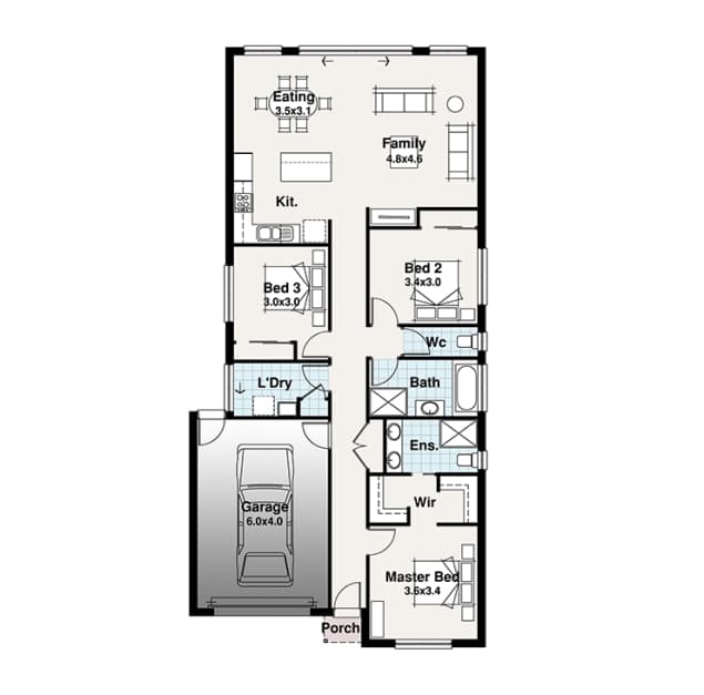 Georgetown 1 floor plan