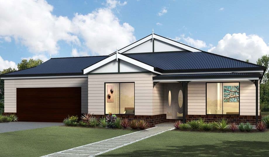 Grange house plan facade