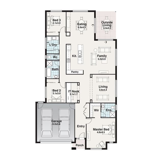 Highton floor plan