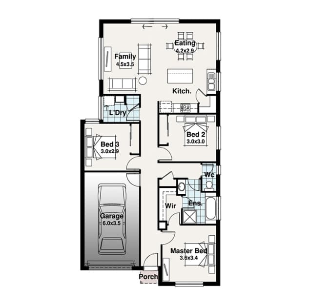Kensington 2 floor plan
