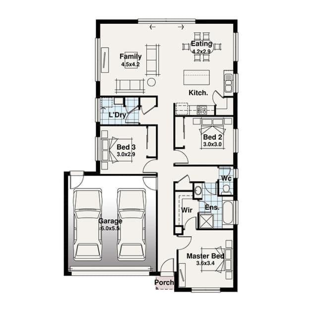 Kensington 3 floor plan
