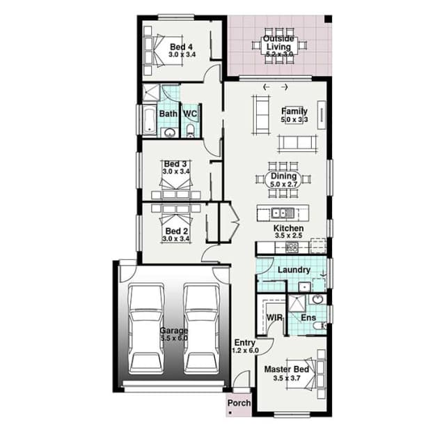 Montego 2 floor plan