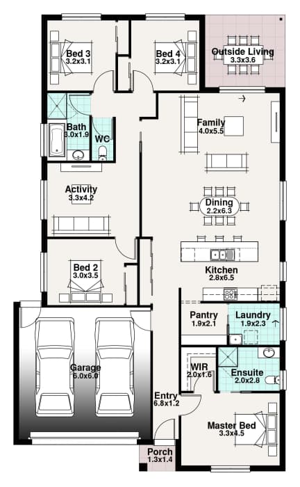Newstead floor plan