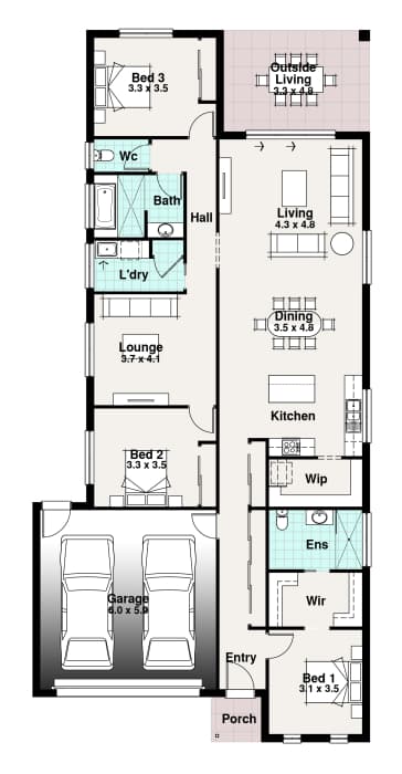 Palmview floor plan