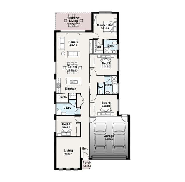 Port of Spain floor plan