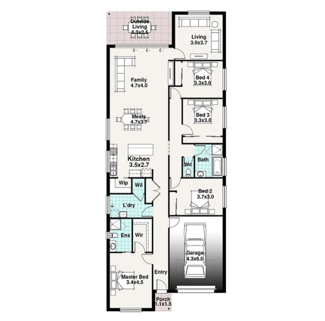 Port of Spain 2 floor plan