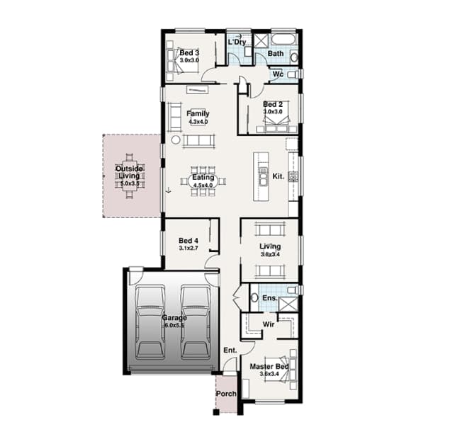 St Johns floor plan