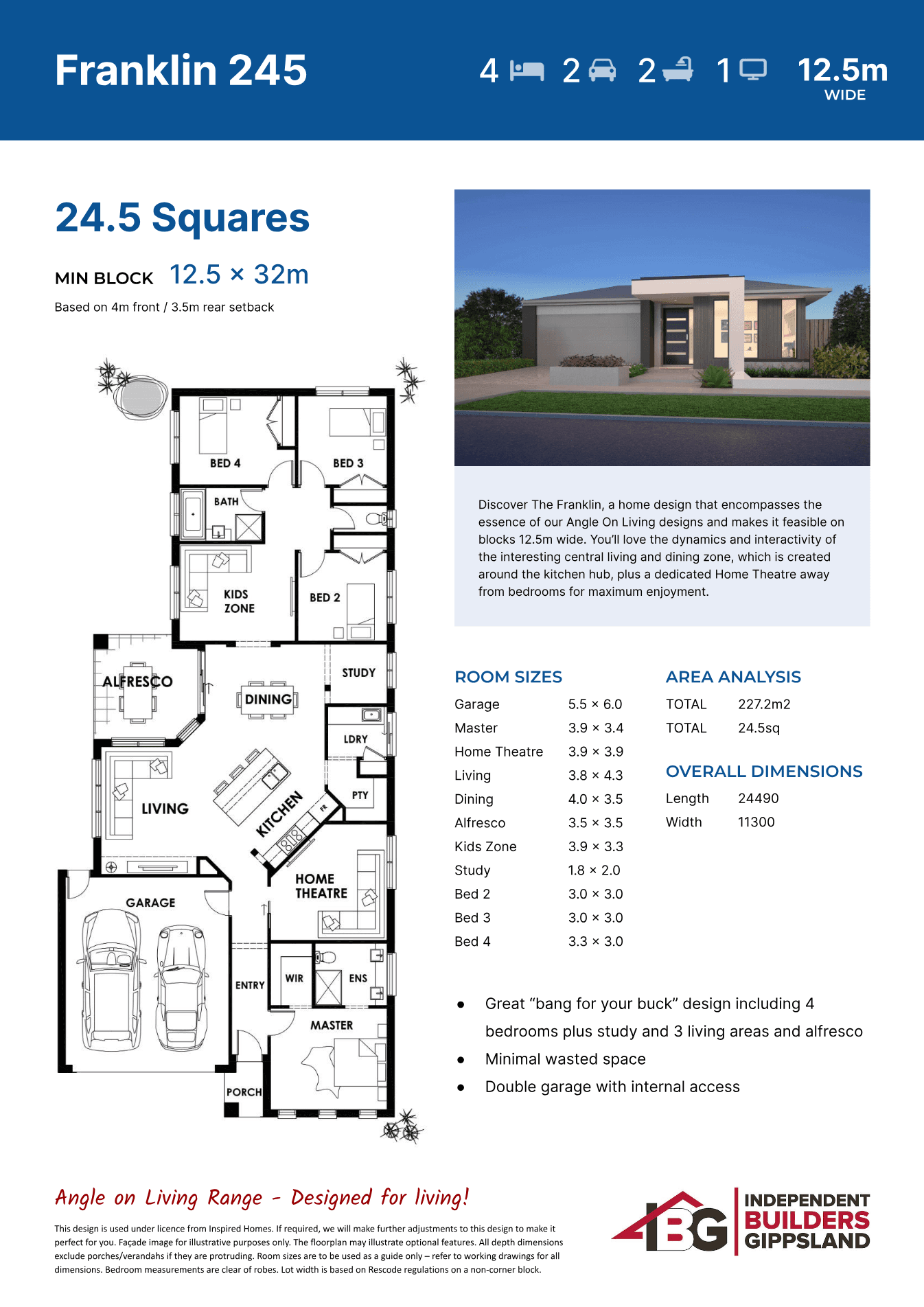 Franklin 245 plan preview