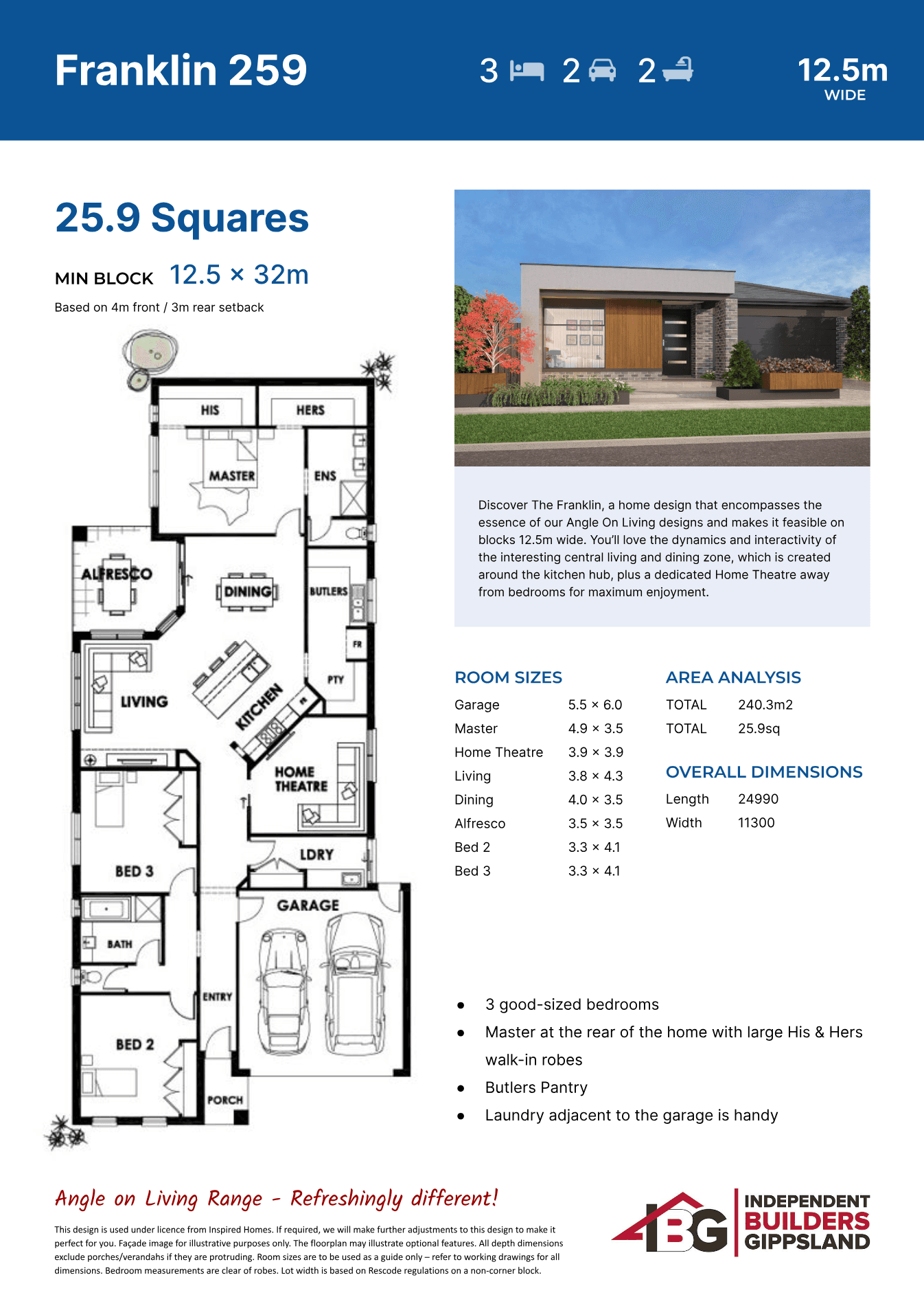 Franklin 259 plan preview