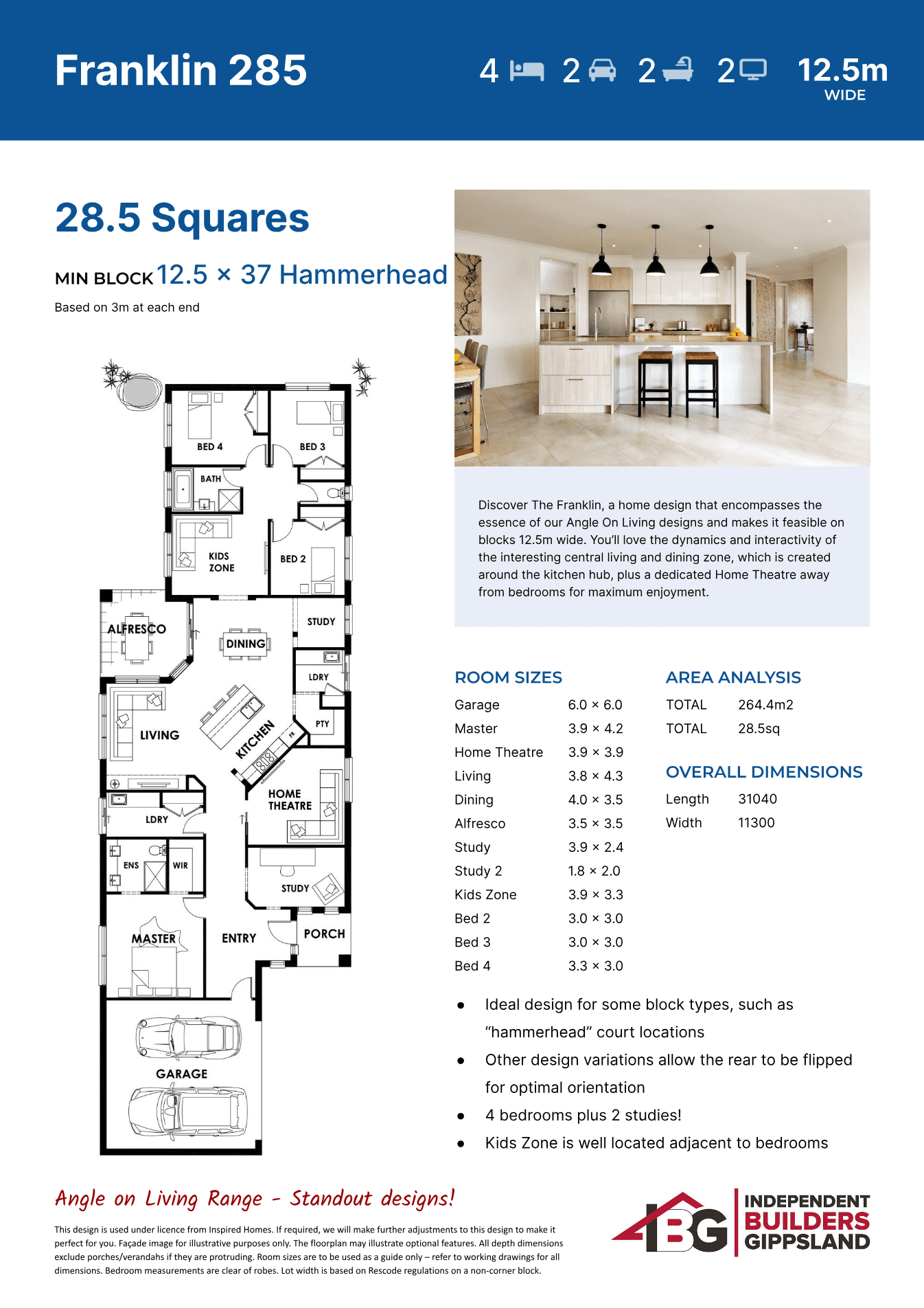 Franklin 285 plan preview