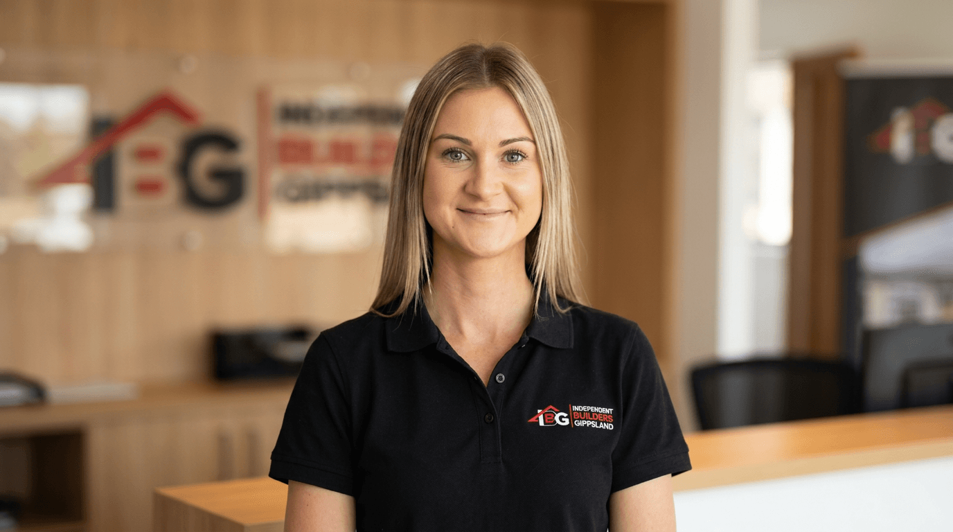 Portrait of Chloe from Independent Builders Gippsland