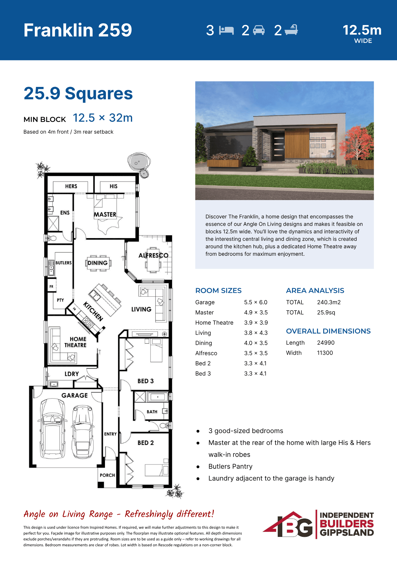 Franklin 259 (Right) plan preview