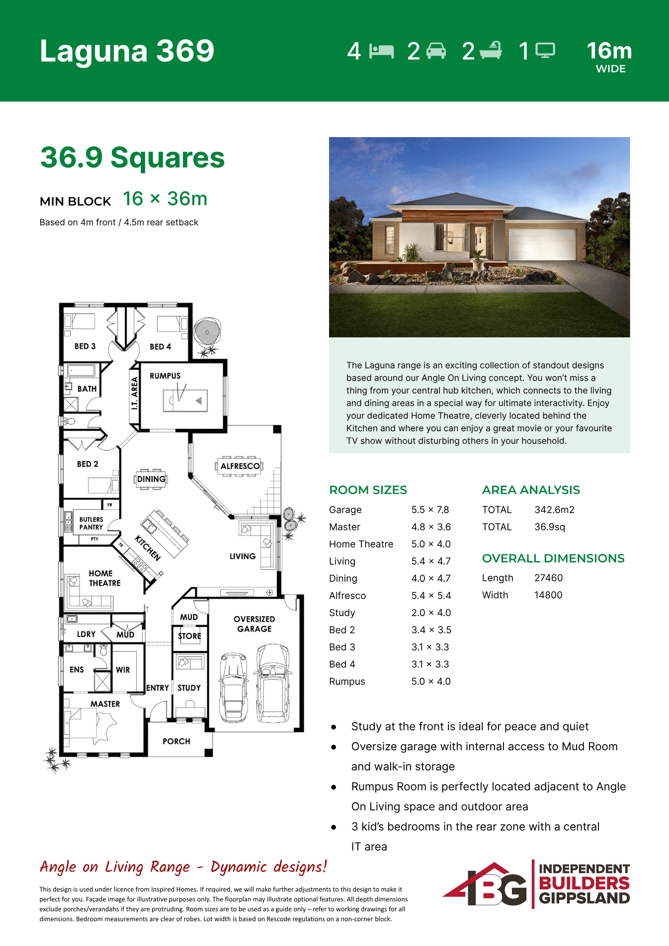 Laguna 369 (Right) plan preview